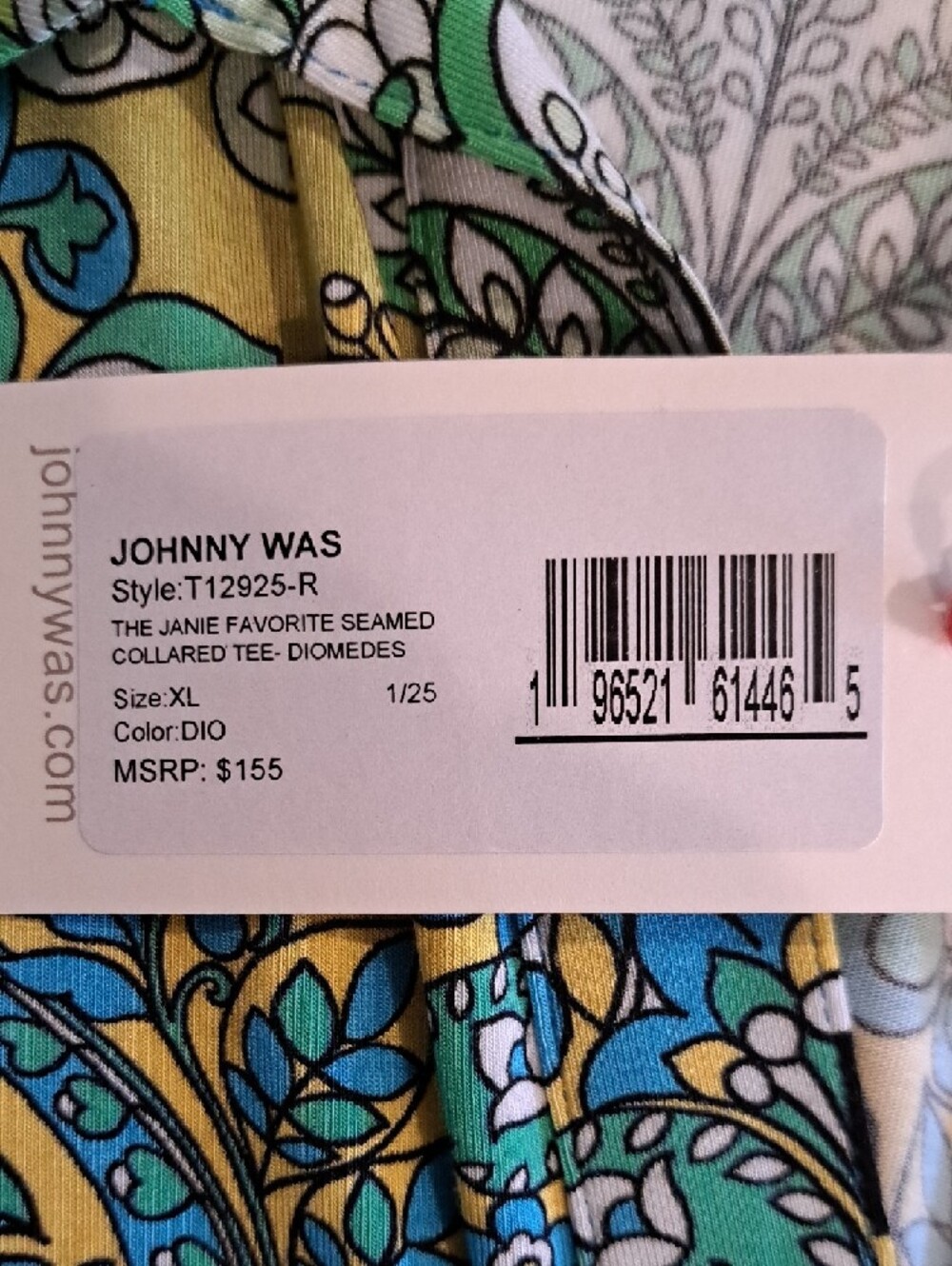 NWT Johnny Was Janie Collared Tee - Picture 4 of 7